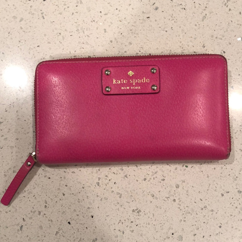 Hot pink Kate Spade wallet!